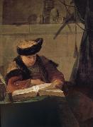 Jean Baptiste Simeon Chardin Reading philosopher oil painting artist